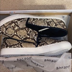 Brand New Snake Skin Slip Ons!